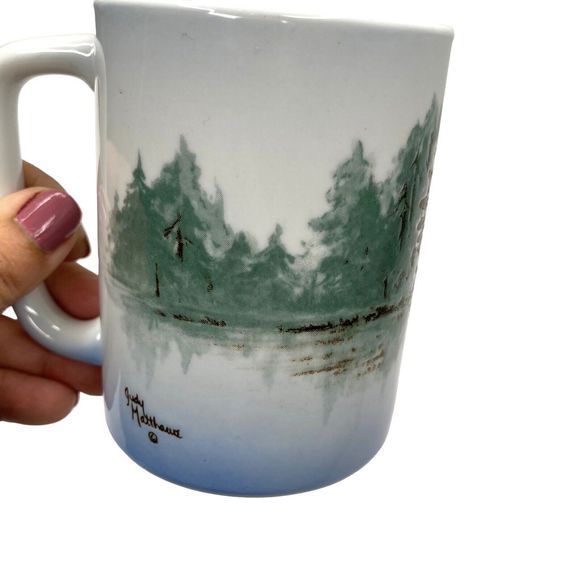 American Bald Eagle Judy Matthews Embossed Tall Mug Otagiri - Picture 2 of 11